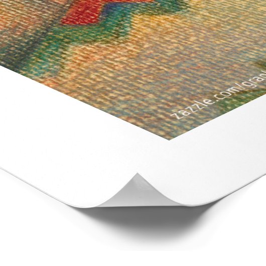 Afdrukken van gegranuleerde kunst poster (Hoek)