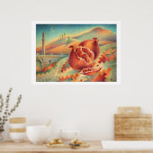 Afdrukken van gegranuleerde kunst poster (Keuken)