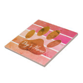 Afdrukken van gekoppelde dog pow met aangepaste na tegeltje (Zijkant)