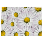 Afdrukken van gele en witte vleermuizen large cadeautasje (Achterkant)