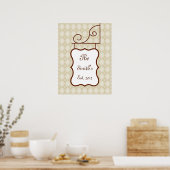 Afdrukken van Gepersonaliseerd gezinsplanning Poster (Keuken)