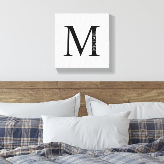 Afdrukken van gepersonaliseerd monogram en naamsCa (Insitu (Slaapkamer))