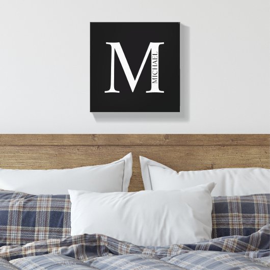 Afdrukken van gepersonaliseerd monogram en naamsCa (Insitu (Slaapkamer))