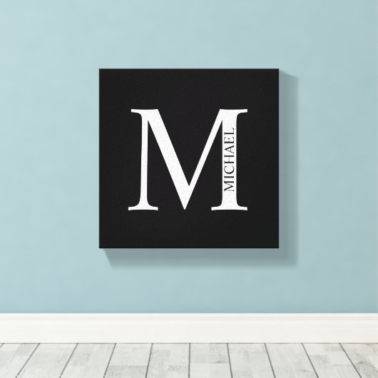 Afdrukken van gepersonaliseerd monogram en naamsCa (Insitu (Houten vloer))