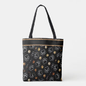 Afdrukken van gepersonaliseerde katten- en hondenp tote bag (Achterkant)