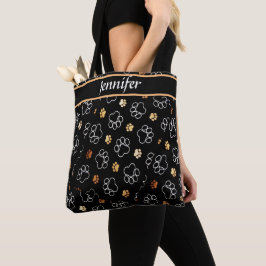 Afdrukken van gepersonaliseerde katten- en hondenp tote bag