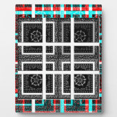 Afdrukken van geruite patroonillustraties fotoplaat (Voorkant)