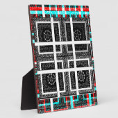 Afdrukken van geruite patroonillustraties fotoplaat (Zijkant)