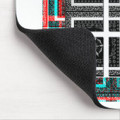 Afdrukken van geruite patroonillustraties muismat (Hoek)