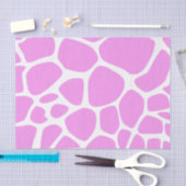 Afdrukken van Giraffe, Roze Giraffe, Dierenafdrukk Tissuepapier (Craft)