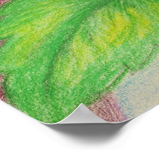 Afdrukken van gitaar en Rozen Poster (Hoek)