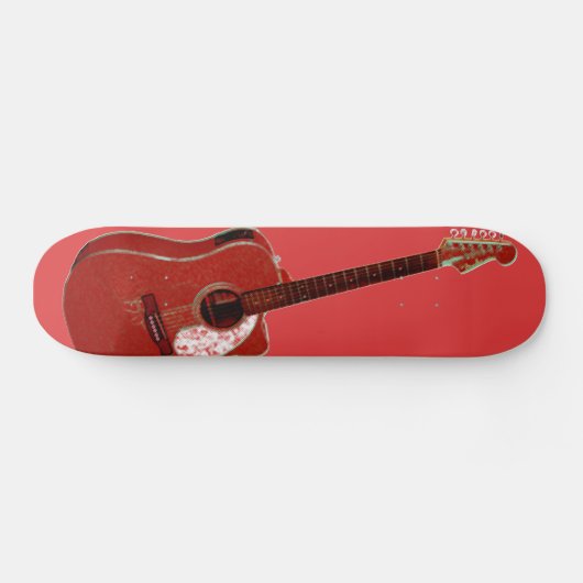 Afdrukken van gitaren skateboard (Horizontaal)