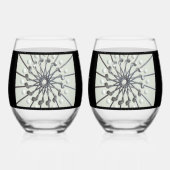 Afdrukken van Golf Lover Wijnglas Zonder Voet (Voorkant)