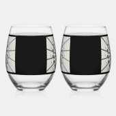 Afdrukken van Golf Lover Wijnglas Zonder Voet (Links)