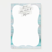 Afdrukken van graniet-steen met gelaagde golven post-it® notes (Voorkant)