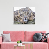 Afdrukken van groen-oyed Gaze Wrapped Canvas (Insitu (Woonkamer))