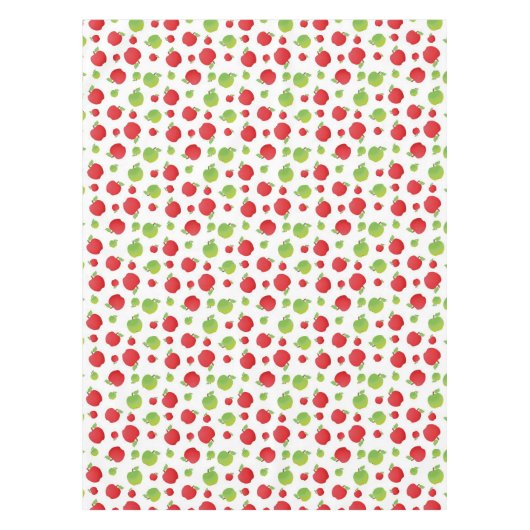 Afdrukken van groene en rode Apple Tafelkleed (Voorkant)