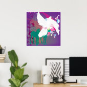 Afdrukken van groot Poster "Voel je levendig" (Thuiskantoor)