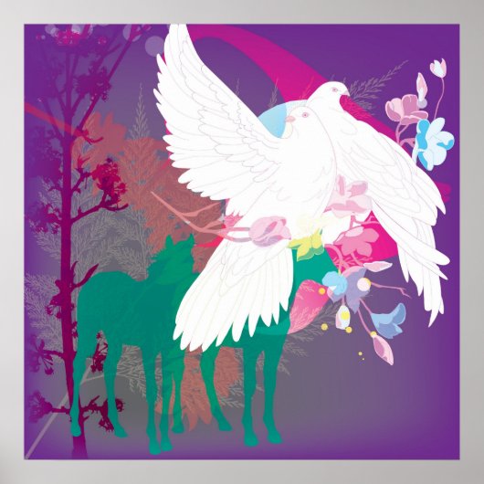 Afdrukken van groot Poster "Voel je levendig" (Voorkant)