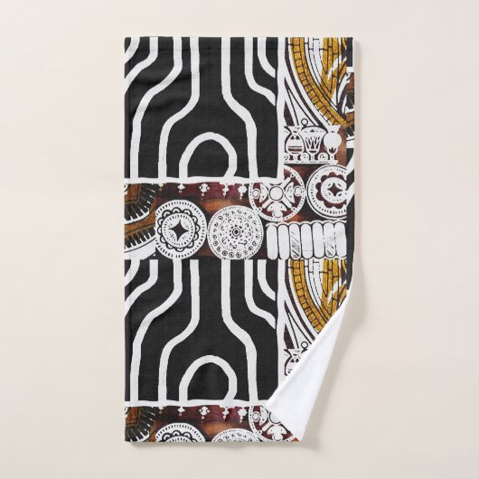 Afdrukken van hedendaags Afrikaans design Bad Handdoek (Handdoek)