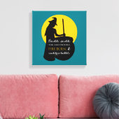 Afdrukken van heks- en Moon Magic Spell Canvas (Insitu (Woonkamer))