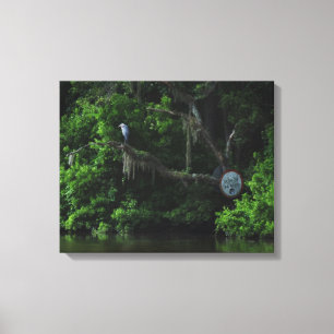 Afdrukken van Heron en Lazy River Canvas