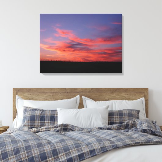 Afdrukken van het Living Sky Stretch Canvas (Insitu (Slaapkamer))
