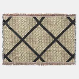 Afdrukken van het ontwerp van baksteenmuurbeige deken