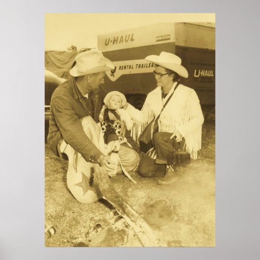AFDRUKKEN VAN HET POSTER VAN baby COWBOY (Voorkant)