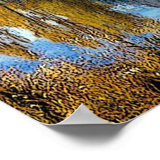 Afdrukken van het schilderdoek van het meer poster (Hoek)