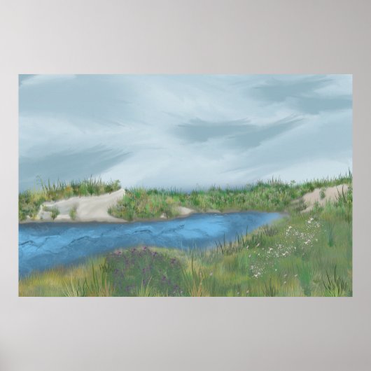 Afdrukken van inlaatcanvas aan de kant poster (Voorkant)