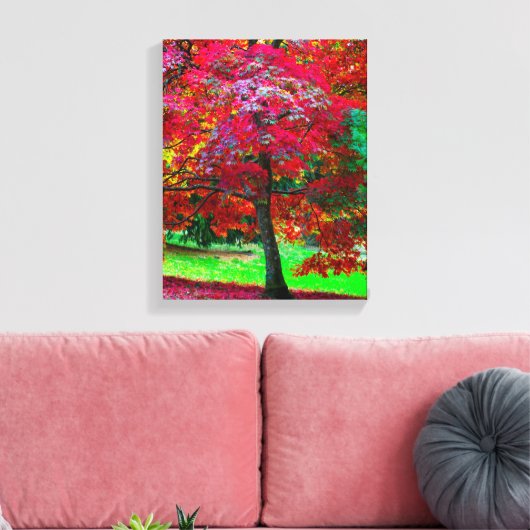 Afdrukken van Japanse aple-boomstructuur (Insitu (Woonkamer))