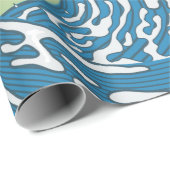 Afdrukken van Japanse golven Cadeaupapier (Rol Hoek)