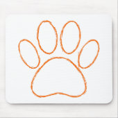 Afdrukken van kettingpuppy Paw Muismat (Voorkant)