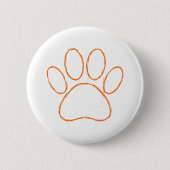 Afdrukken van kettingpuppy Paw Ronde Button 5,7 Cm (Voorkant)