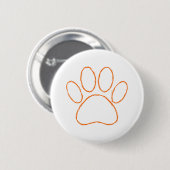 Afdrukken van kettingpuppy Paw Ronde Button 5,7 Cm (Voorkant /achterkant)