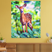 Afdrukken van klein deer Digital Art-schilderdoek (Insitu (Woonkamer))