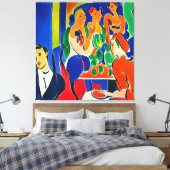 Afdrukken van kleurrijke mam Club Canvas (Insitu (Slaapkamer))