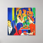 Afdrukken van kleurrijke mam Club Canvas (Voorkant)