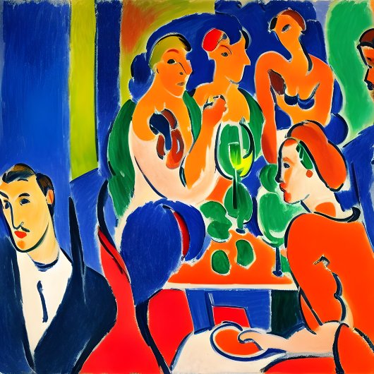 Afdrukken van kleurrijke mam Club Canvas