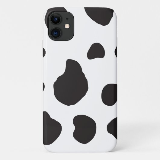 Afdrukken van koe, Koe Patroon, Koe spots, zwart-w Case-Mate iPhone Case (Achterkant)