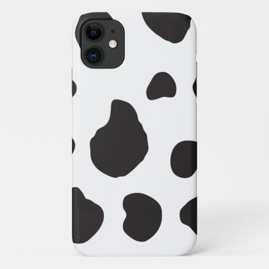 Afdrukken van koe, Koe Patroon, Koe spots, zwart-w Case-Mate iPhone Case (Achterkant)