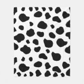 Afdrukken van koe, Koe Patroon, Koe spots, zwart-w Fleece Deken (Voorkant)
