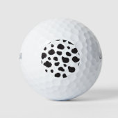 Afdrukken van koe, Koe Patroon, Koe spots, zwart-w Golfballen (Voorkant)