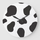 Afdrukken van koe, Koe Patroon, Koe spots, zwart-w Grote Klok (Voorkant)