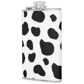 Afdrukken van koe, Koe Patroon, Koe spots, zwart-w Heupfles (Links)