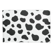 Afdrukken van koe, Koe Patroon, Koe spots, zwart-w Kussensloop (Voorkant)