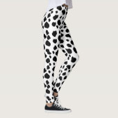 Afdrukken van koe, Koe Patroon, Koe spots, zwart-w Leggings (Rechts)