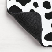 Afdrukken van koe, Koe Patroon, Koe spots, zwart-w Muismat (Hoek)