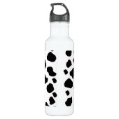 Afdrukken van koe, Koe Patroon, Koe spots, zwart-w Waterfles (Achterkant)